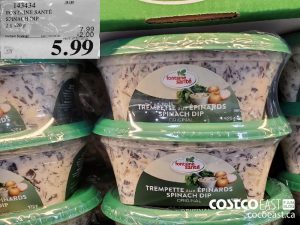 143434
FONTAINE SANTE SPINACH DIP 2 X 420 G 
($2.00 INSTANT SAVINGS EXPIRES ON 2021-05-30)
$5.99