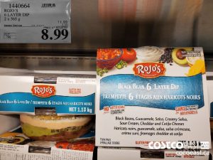 1440664
ROJO'S 6 LAYER DIP 2 X 565 G 
($3.00 INSTANT SAVINGS EXPIRES ON 2021-05-23)
$8.99