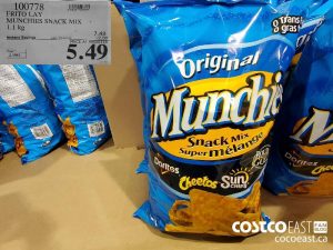 100778
FRITO LAY MUNCHIES SNACK MIX 1.1 KG 
($2.00 INSTANT SAVINGS EXPIRES ON 2021-05-30)
$5.49
