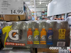 306657
GATORADE SPORTS DRINK 23 x 591 mL 
($3.00 INSTANT SAVINGS EXPIRES ON 2021-05-23)
$14.99