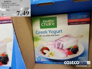 426675
HEALTHY CHOICE GREEK YOGURT BARS 14 X 80 ml 
($2.50 INSTANT SAVINGS EXPIRES ON 2021-05-30)
$7.49