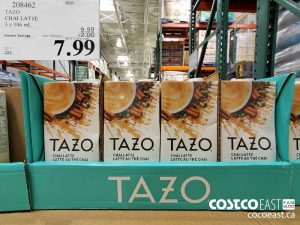 208462
TAZO CHAI LATTE 3 x 946 mL 
($2.00 INSTANT SAVINGS EXPIRES ON 2021-05-30)
$7.99