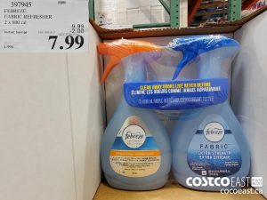 397945
FEBREZE FABRIC REFRESHER 2 X 800 ml 
($2.00 INSTANT SAVINGS EXPIRES ON 2021-05-23)
$7.99