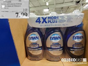 3771055
DAWN ADVANCED POWER L IQUID DISH DETERGENT 3 x 709 mL 
($2.00 INSTANT SAVINGS EXPIRES ON 2021-05-30)
$7.99