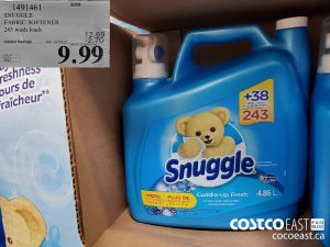 1491461
SNUGGLE FABRIC SOFTENER 243 wash loads 
($2.70 INSTANT SAVINGS EXPIRES ON 2021-05-30)
$9.99