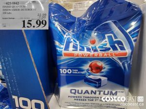 4254842
FINISH QUANTUM DISHWASHER DETERGENT 100 tabs 
($7.00 INSTANT SAVINGS EXPIRES ON 2021-05-30)
$15.99