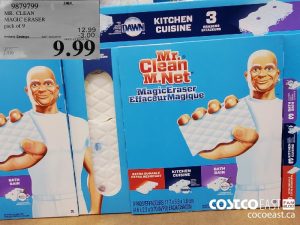 9879799
MR. CLEAN MAGIC ERASER Pack of 9 
($3.00 INSTANT SAVINGS EXPIRES ON 2021-05-30)
$9.99