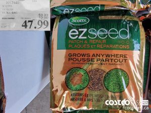 1012140
SCOTTS EZ SEED 11.3KG BAG 
($12.00 INSTANT SAVINGS EXPIRES ON 2021-05-30)
$47.99