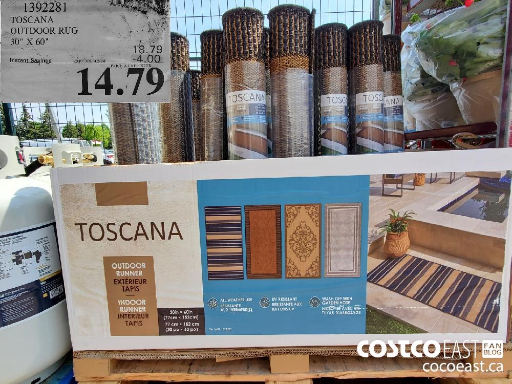 1392281 TOSCANA OUTDOOR RUG 30" X 60" ($4.00 INSTANT SAVINGS EXPIRES ON 2021-05-24) $14.79