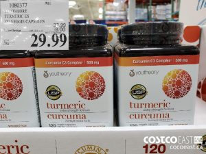 1080377
YOUTHEORY TURMERIC ES 190 VEGGIE CAPSULES 
($8.00 INSTANT SAVINGS EXPIRES ON 2021-05-30)
$29.99