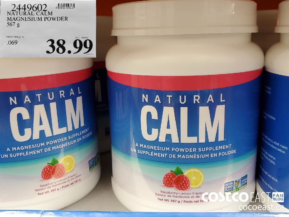 2449602 NATURAL CALM MAGNESIUM POWDER 567 G $38.99