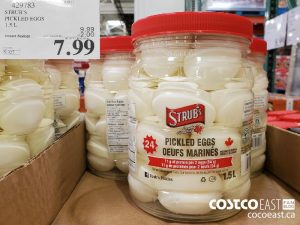 429783
STRUB'S PICKLED EGGS 1.5 L 
($2.00 INSTANT SAVINGS EXPIRES ON 2021-06-06)
$7.99