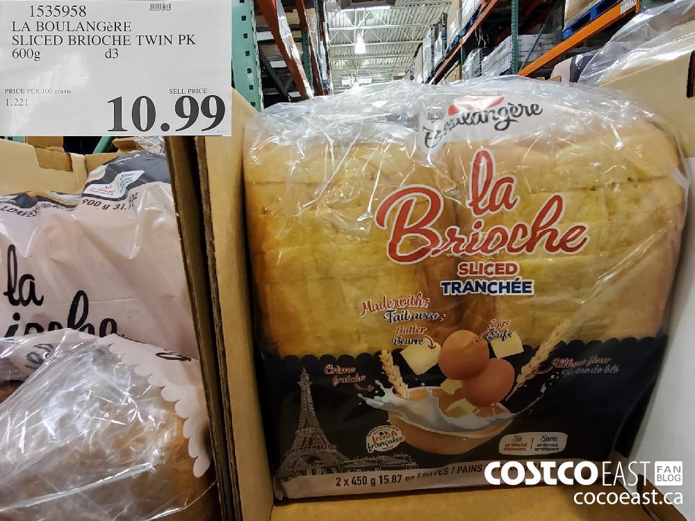 1535958 LA BOULANGéRE SLICED BRIOCHE TWIN PK 600g $10.99