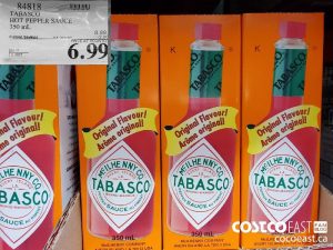 84818TABASCO HOT PEPPER SAUCE 350 mL ($2.00 INSTANT SAVINGS EXPIRES ON 2021-06-06)$6.99