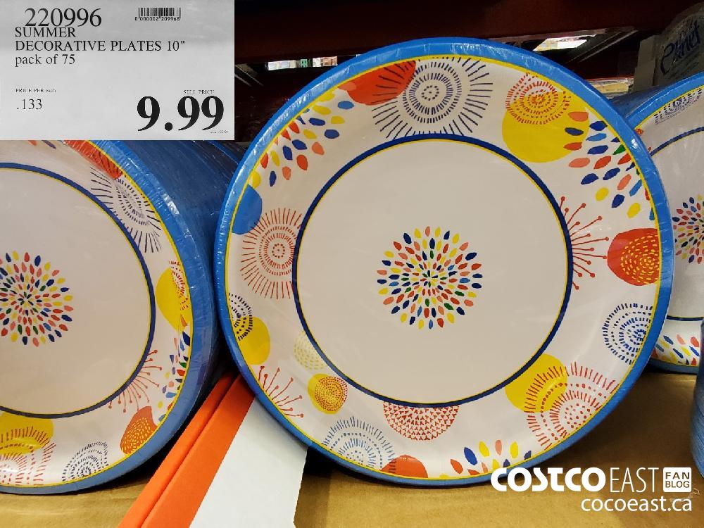 920996 SUMMER DECORATIVE PLATES 10" pack of 75 $9.99