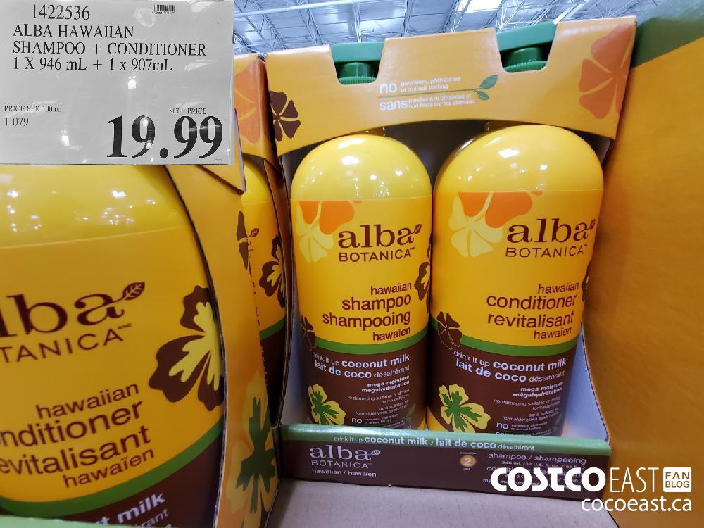 1422536 ALBA HAWAIIAN SHAMPOO + CONDITIONER 1 X 946 mL + 1 x 907mL $19.99