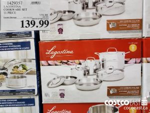 1429357
LAGOSTINA COOKWARE SET 11 PIECE 
($40.00 INSTANT SAVINGS EXPIRES ON 2021-06-20)
$139.99