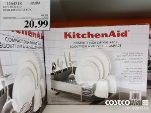 1464518
KITCHENAID DISH-DRYING RACK 
($6.00 INSTANT SAVINGS EXPIRES ON 2021-06-20)
$20.99
