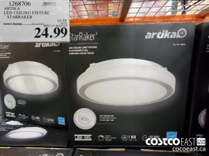 1268706
ARTIKA LED CEILING FIXTURE ~ STARRAKER 
($8.00 INSTANT SAVINGS EXPIRES ON 2021-06-20)
$24.99
