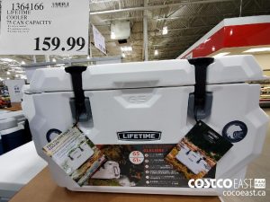 1364166
LIFETIME COOLER 75 CAN CAPACITY 
$159.99