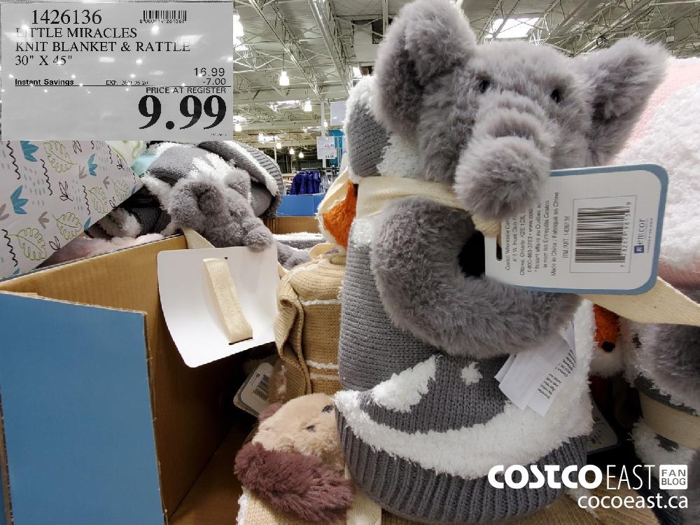 1426136 little miracles knit blanket rattle 30 x 45 7 00 instant savings expires on 2021 06 20 9 99 Costco East Fan Blog