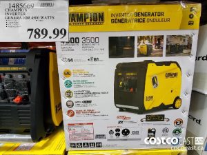 1485669
CHAMPION INVERTER GENERATOR 4500 WATTS 
$789.99