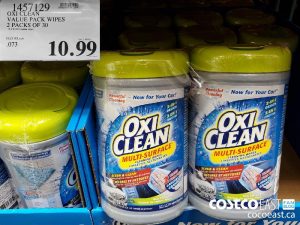 1457129
OXI CLEAN VALUE PACK WIPES 2 PACKS OF 30 
$10.99