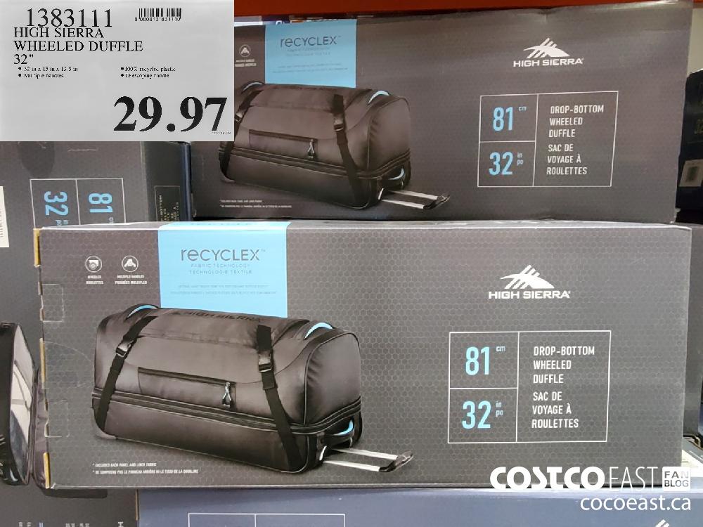 high sierra duffel bag costco