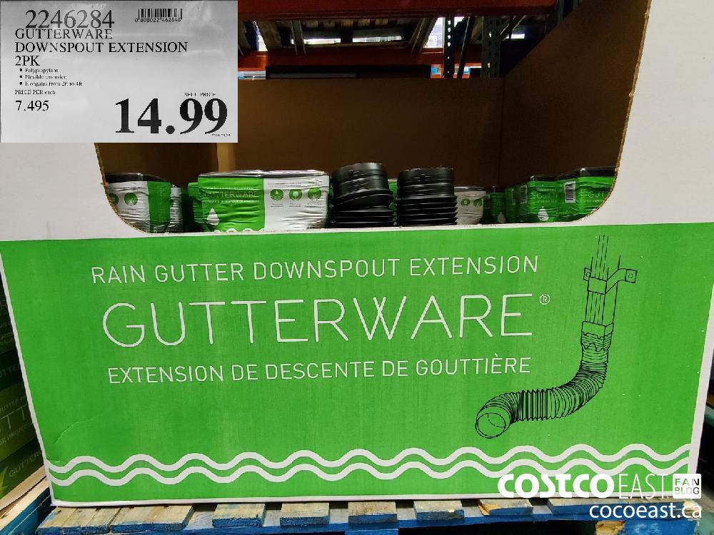 2246284 GUTTERWARE DOWNSPOUT EXTENSION 2PK $14.99