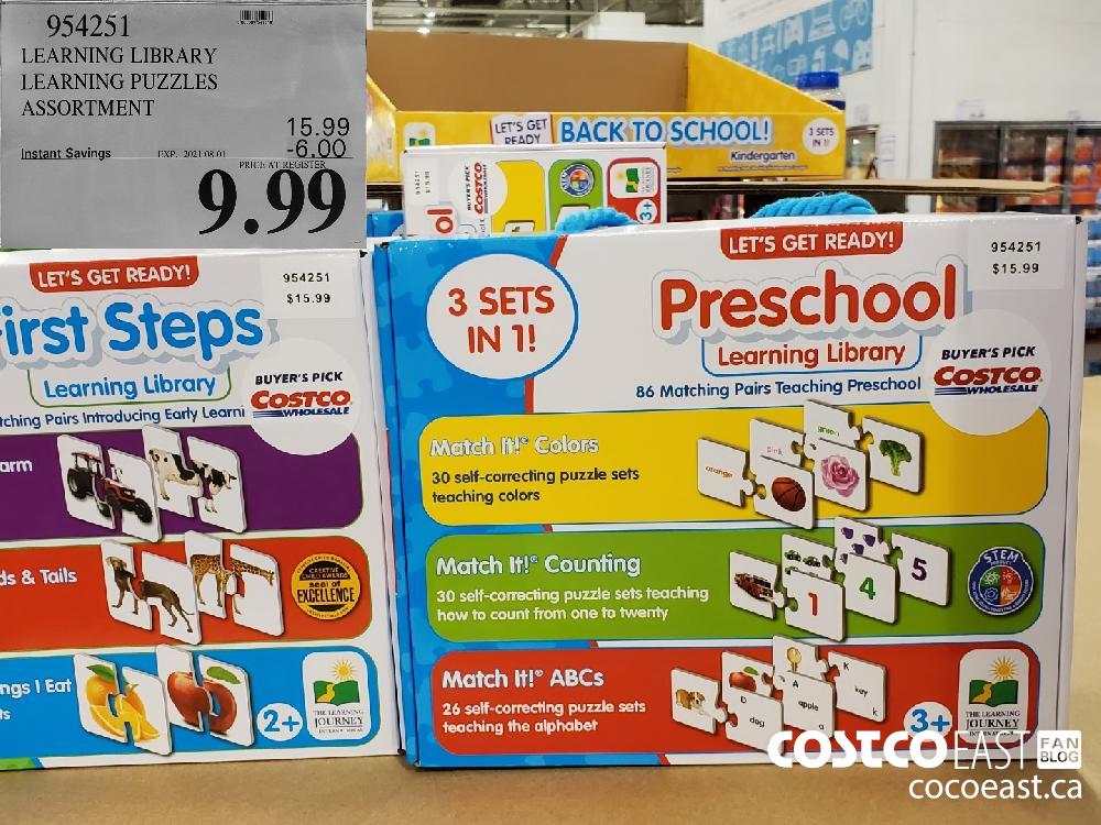 954251 LEARNING LIBRARY LEARNING PUZZLES ASSORTMENT ($6.00 INSTANT SAVINGS EXPIRES ON 2021-08-01) $9.99