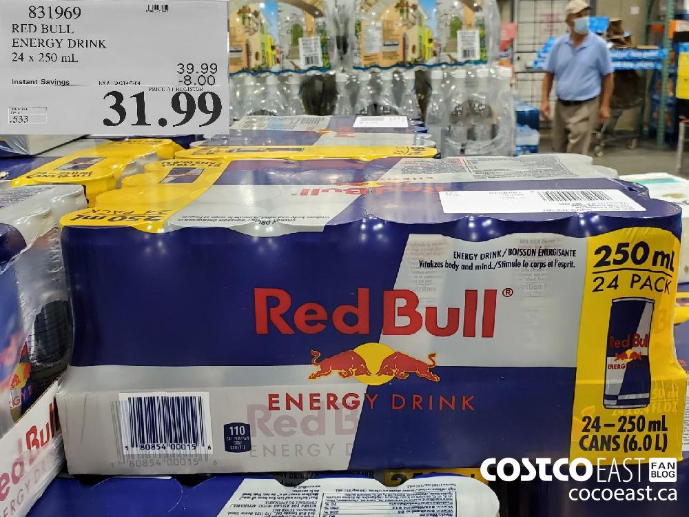 831969 RED BULL : ENERGY DRINK 24 x 250 mL ($8.00 INSTANT SAVINGS EXPIRES ON 2021-07-04) $31.99