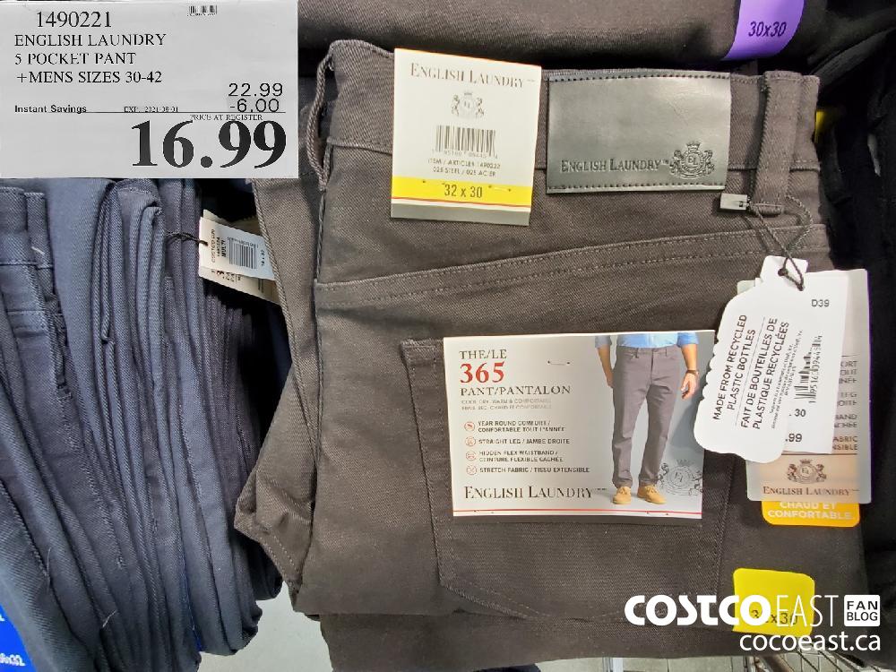 1490221 english laundry 5s pocket pant mens sizes 30 42 6 00 instant  savings expires on 2021 08 01 16 99 - Costco East Fan Blog