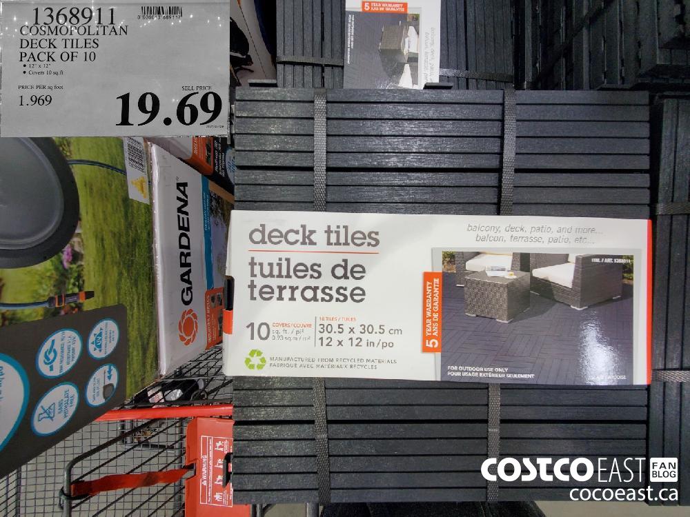 1368911 COSMOPOLITAN DECK TILES PACK OF 10 $19.69