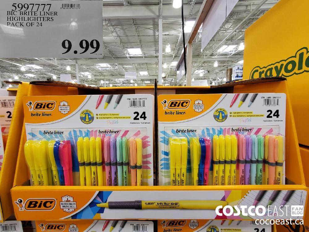 5997777 BIC BRITE LINER HIGHLIGHTERS PACK OF 24 $9.99
