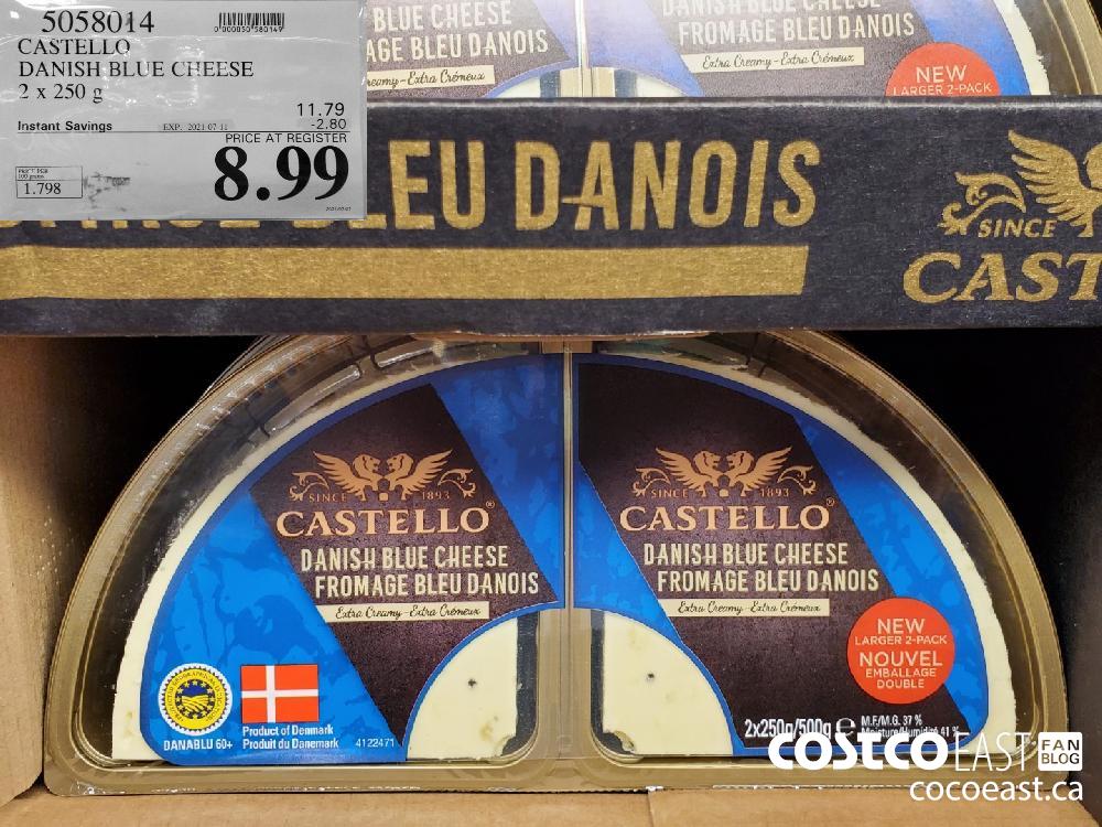 5058014 CASTELLO DANISH BLUE CHEESE 2 X 250G ($2.80 INSTANT SAVINGS EXPIRES ON 2021-07-11) $8.99