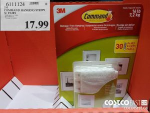 6111124
COMMAND HANGING STRIPS 30 PAIRS 
$17.99