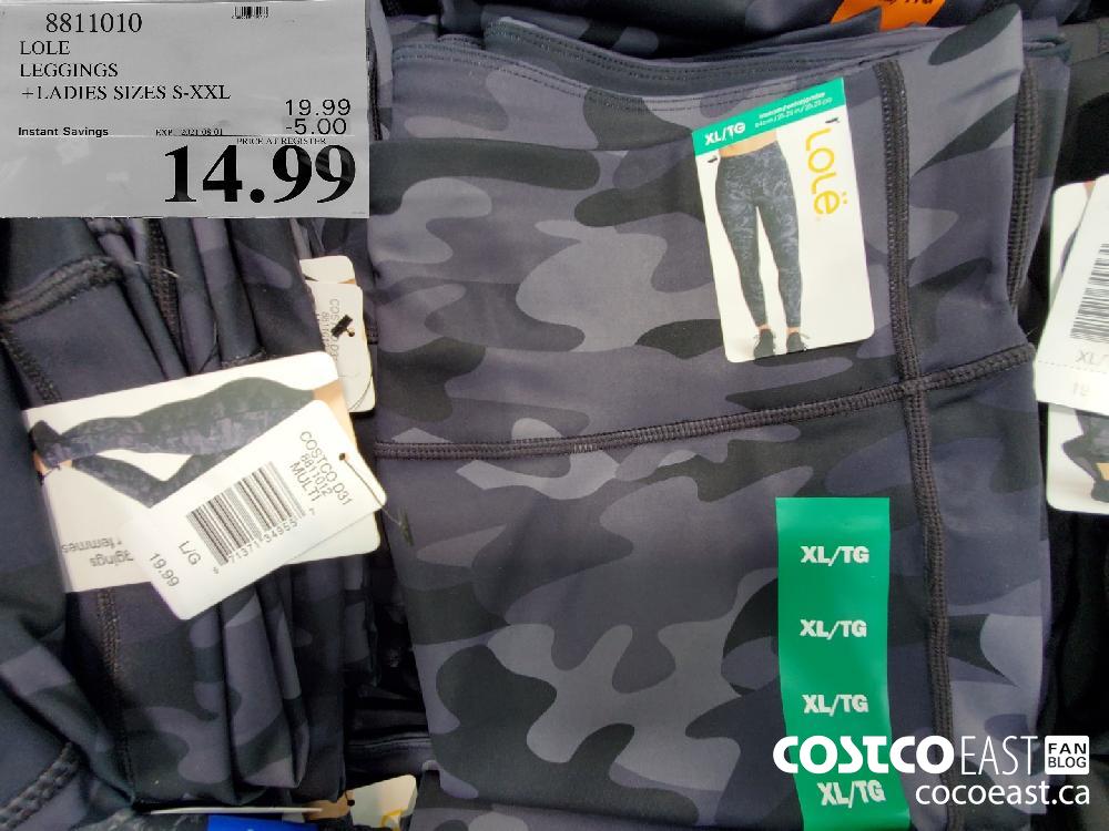 8811010 lole leggings ladies sizes s xxl 5 00 instant savings expires on  2021 08 01 14 99 - Costco East Fan Blog