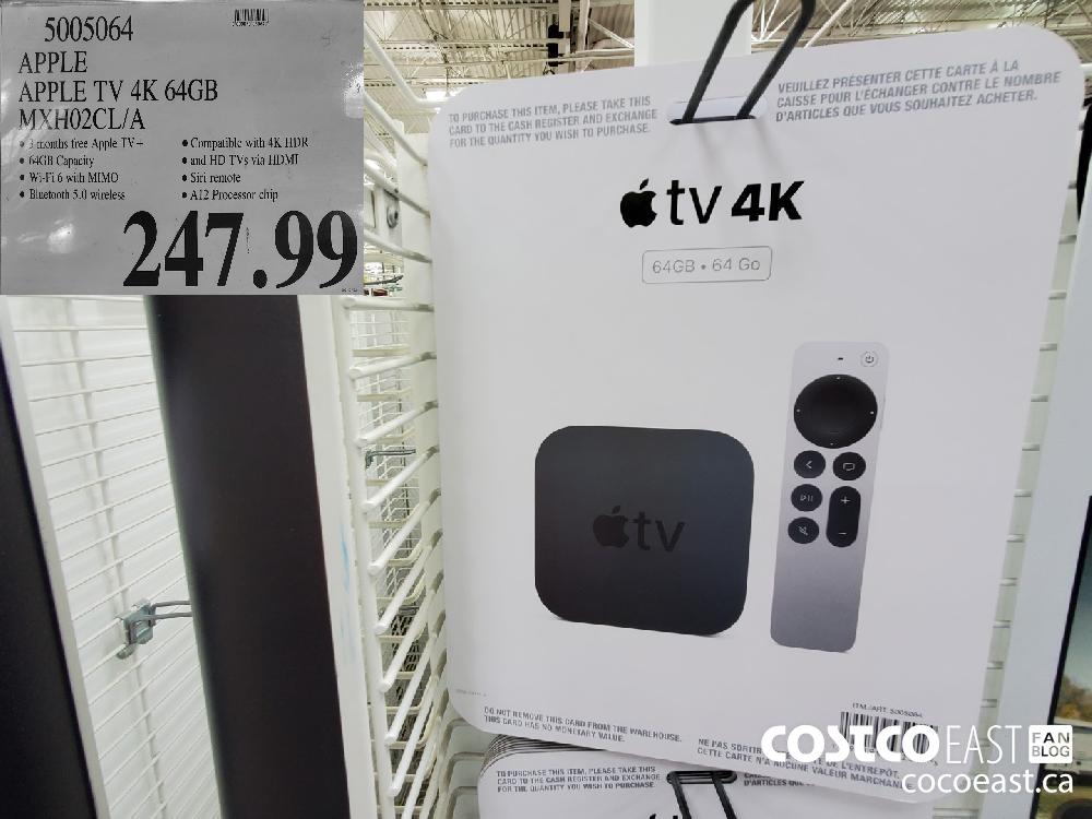 5005064 apple apple tv 4k 64gb myxho02cl a 247 99 - Costco East