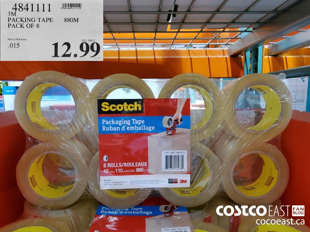 4841111 3M PACKING TAPE 880M PACK OF 8 $12.99