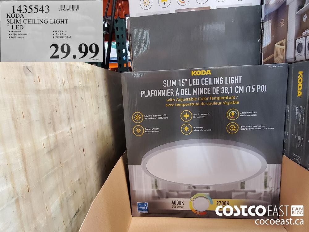 1435543 koda slim ceiling light led 29 99 Costco East Fan Blog