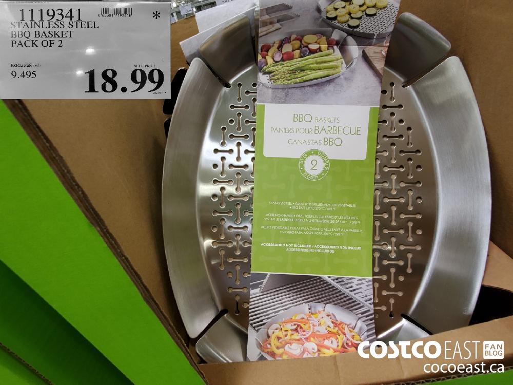 1119341 STAINLESS STEEL BBQ BASKET PACK OF 2 $18.99