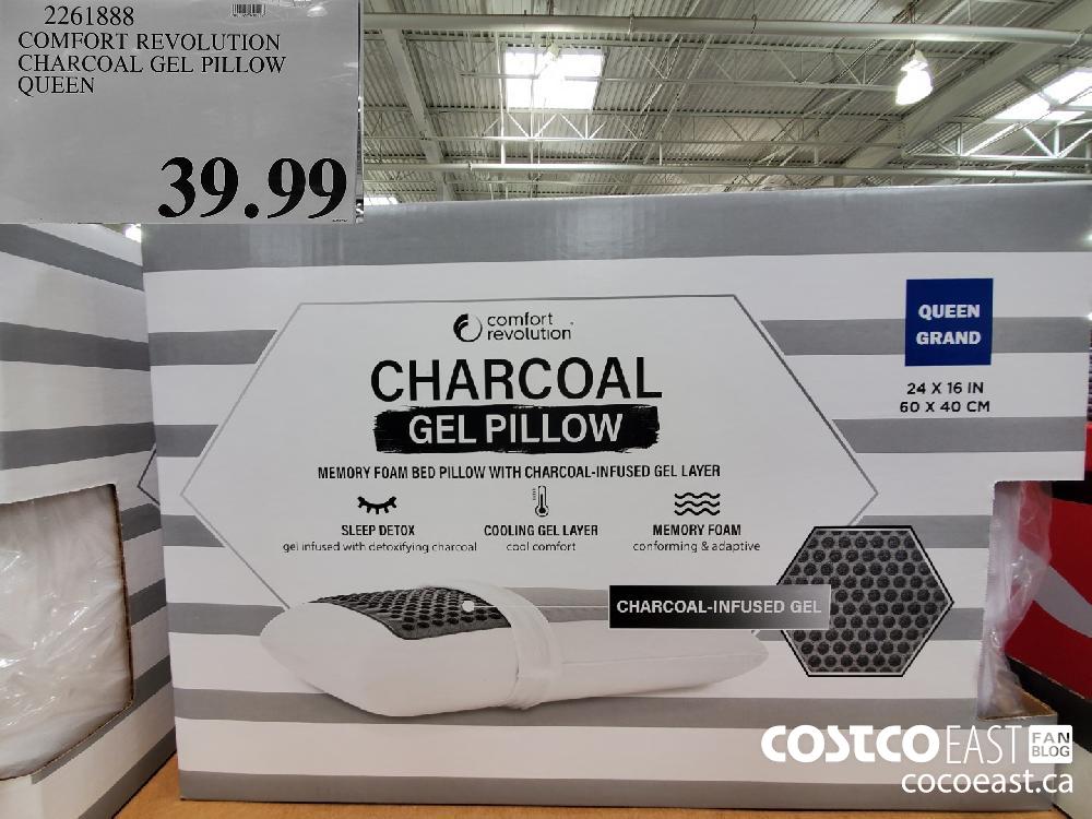 Comfort Revolution Charcoal Gel Memory Foam Pillow