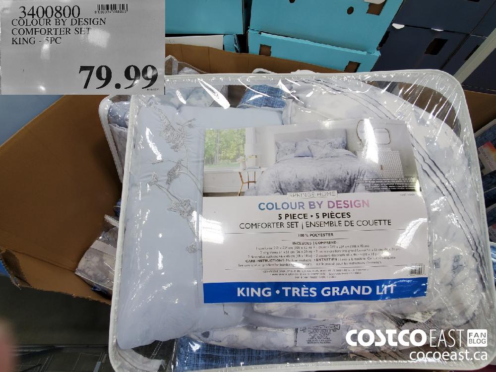 3400800 COLOUR BY DESIGN COMFORTER SET KING - 5PC $79.99