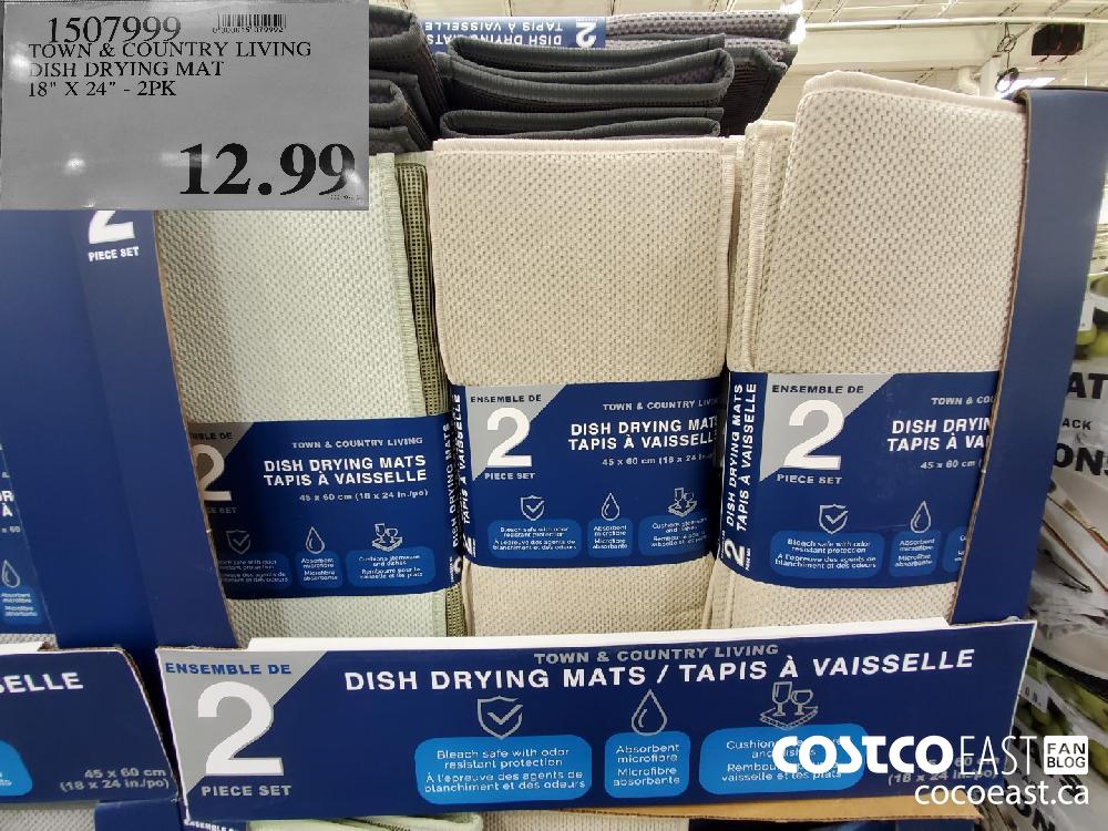 1507999 town country living dish drying mat 18 x 24 2pk 12 99 Costco East Fan Blog