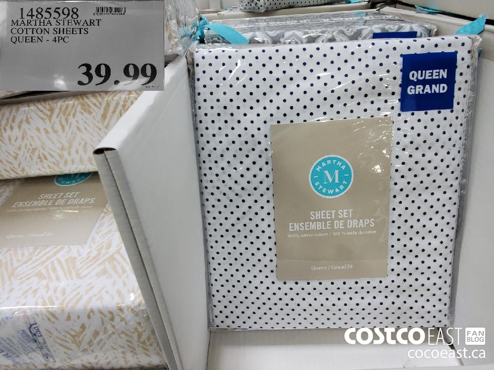 1485598 MARTHA STEWART COTTON SHEETS QUEEN - 4PC $39.99