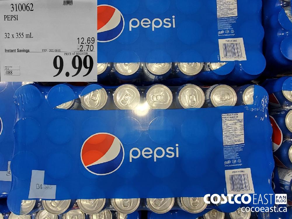 310062 PEPSI 32 x 355 ML ($2.70 INSTANT SAVINGS EXPIRES ON 2021-08-01) $9.99