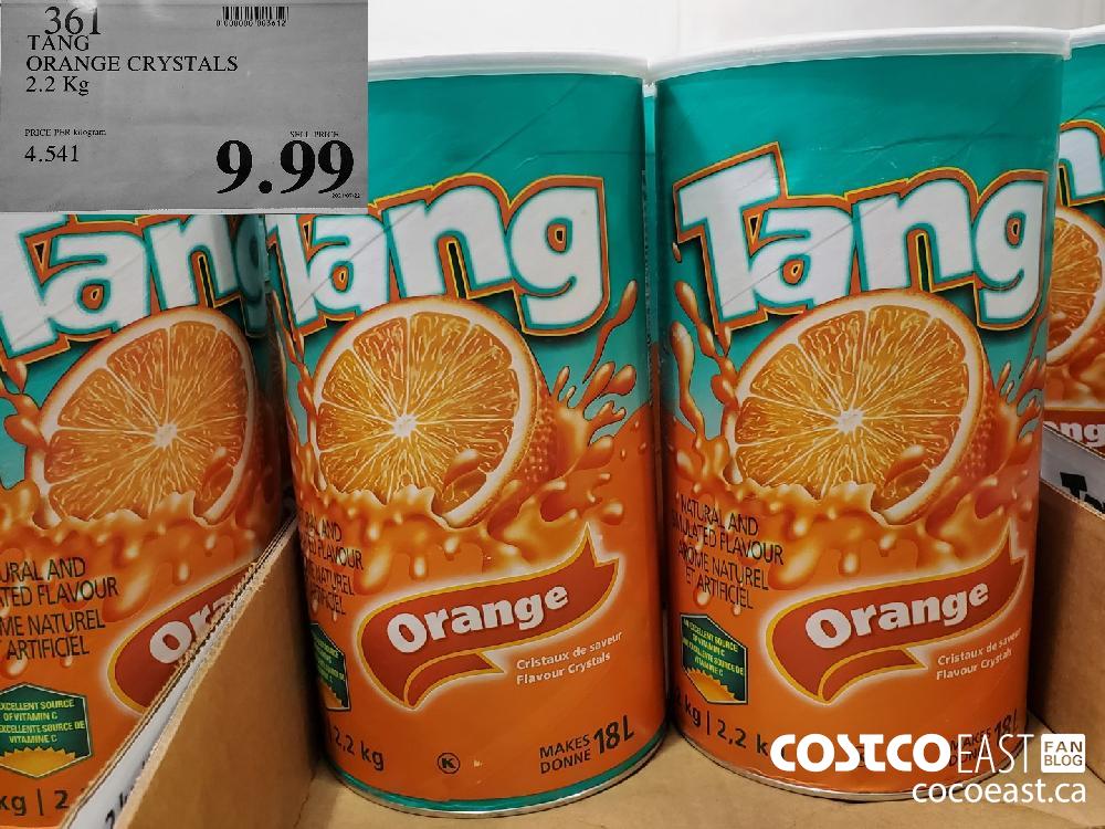 361 TANG ORANGE CRYSTALS 2.2 Kg $9.99