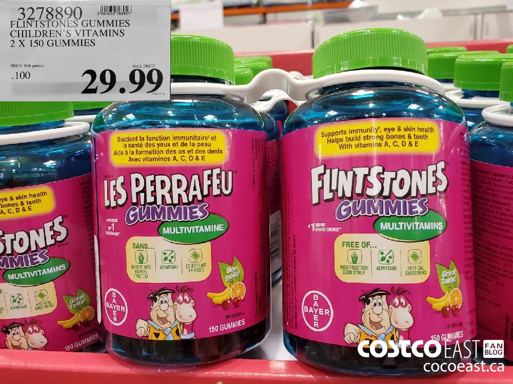 3978890 FLINTSTONES GUMMIES CHILDREN'S VITAMINS 2 X 150 GUMMIES $29.99