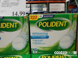 445577
 POLIDENT WHITENING  DENTURE CLEANSER  PACK OF 222 
$14.99