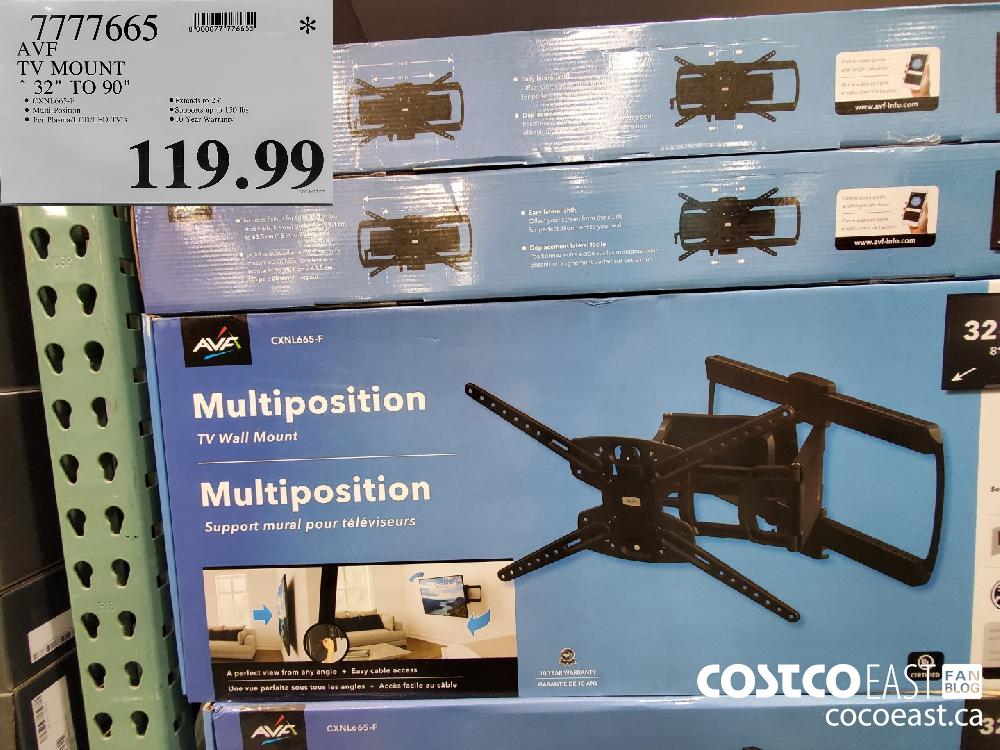 7777665 AVF TV MOUNT 32" TO 90" $119.99